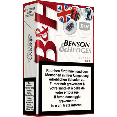 Vente de Cigarettes Benson and Hedges London Red en ligne