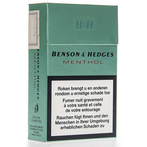 Achat de Cigarettes Benson and Hedges Menthol pas chères en ligne