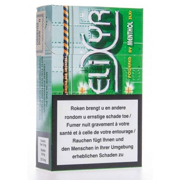 Vente de Cigarettes Elixyr Menthol pas chères
