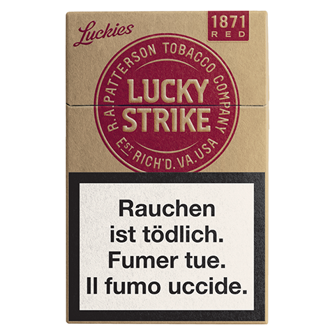 Achat de Cigarettes Lucky Strike sans additifs pas chères